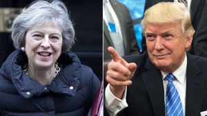 Theresa May mengatakan 'berlawanan menarik' tentang pertemuannya dengan Trump