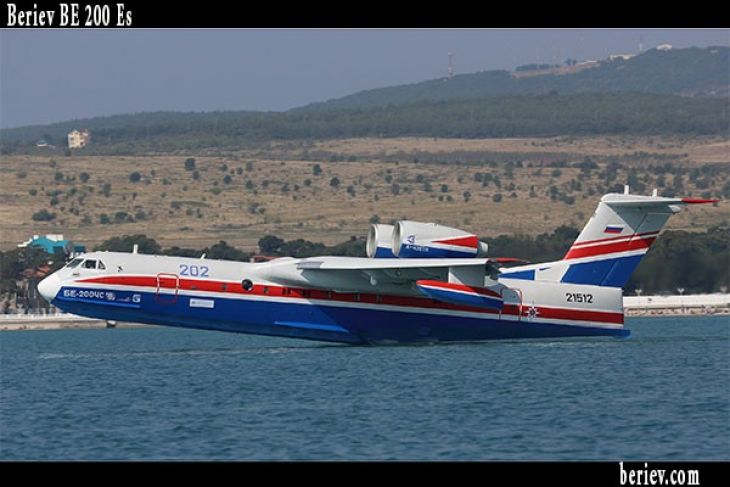 Ilustrasi- Pesawat amfibi BE 200 ES produksi perusahaan dirgantara Rusia, Beriev. (beriev.com)