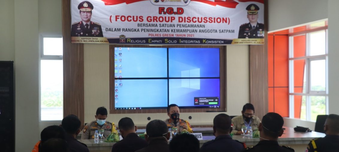 Giat Forum Group Diskusi (FGD) di gedung Command Center Polres Gresik