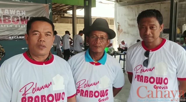 Relawan Prabowo Kecamatan Benjeng menggelar deklarasi dukungan di Desa Kedungrukem, Kecamatan Benjeng, Kabupaten Gresik, Minggu (18/9/2022)