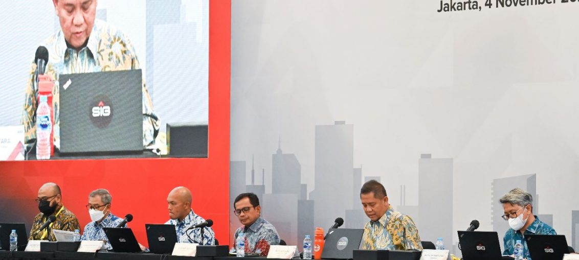 SIG menyelenggarakan Rapat Umum Pemegang Saham Luar Biasa (RUPSLB) 2022, di Jakarta, Jumat (4/11).