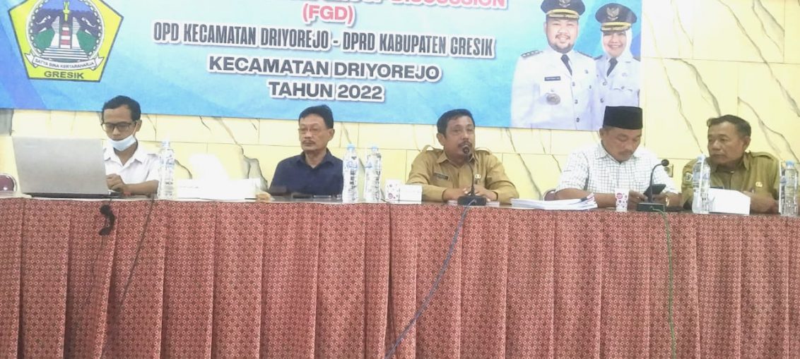 Pemerintah Kecamatan Driyorejo gelar program rutin Focus Group Discusion (FGD)